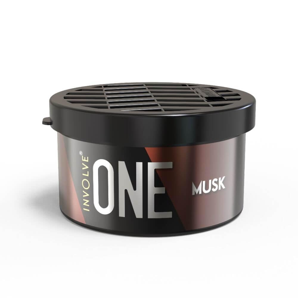 Involve Your Senses One Musk Organic Car Perfume, Involve Your Senses Strong Fiber Air Freshener to Freshen'up Your Car - IONE01-40 g,Car Accessories interior car perfumes and fresheners