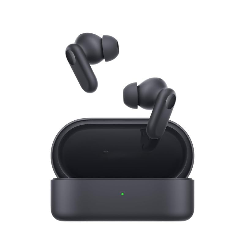 ONWAY'S Earbuds Original for vivo iQOO Neo8 Earbuds with Mic, 12.4mm Drivers, Playback:Upto 58hr case,4-Mic Design, IP55 Rating, TWS Ear Buds with mic(Black...3TB)