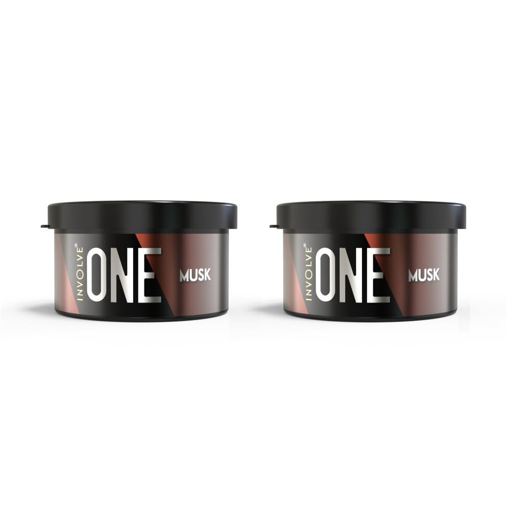 Involve Your Senses One Musk Organic Car Perfume, Involve Your Senses Strong Fiber Air Freshener to Freshen'up Your Car - IONE01-40 g,Car Accessories interior car perfumes and fresheners