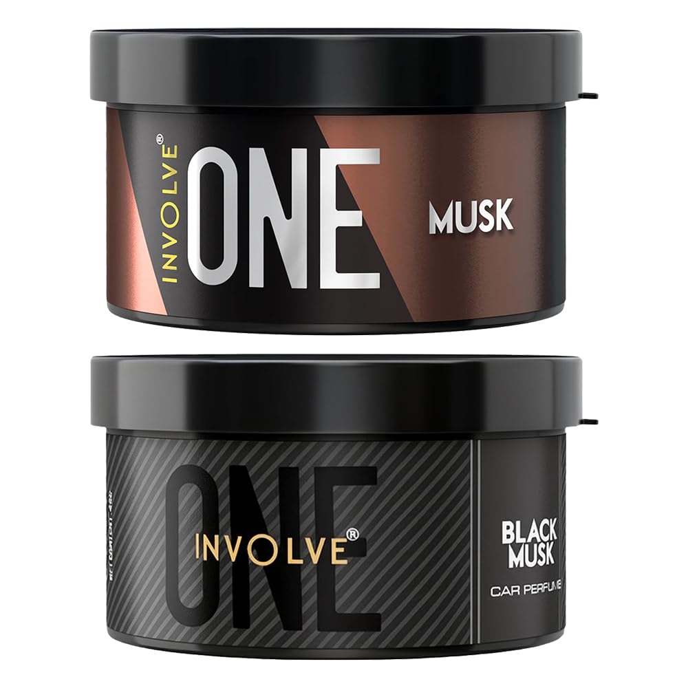 Involve Your Senses One Musk Organic Car Perfume, Involve Your Senses Strong Fiber Air Freshener to Freshen'up Your Car - IONE01-40 g,Car Accessories interior car perfumes and fresheners