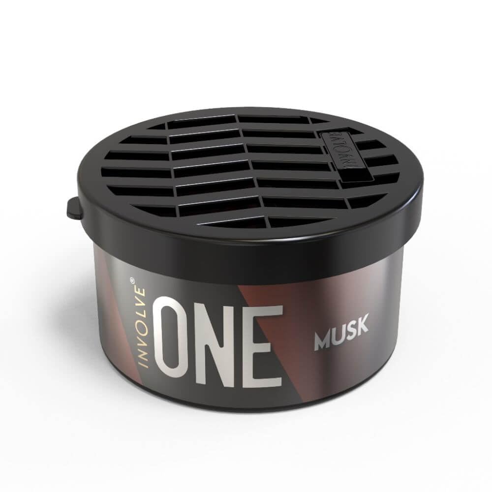Involve Your Senses One Musk Organic Car Perfume, Involve Your Senses Strong Fiber Air Freshener to Freshen'up Your Car - IONE01-40 g,Car Accessories interior car perfumes and fresheners