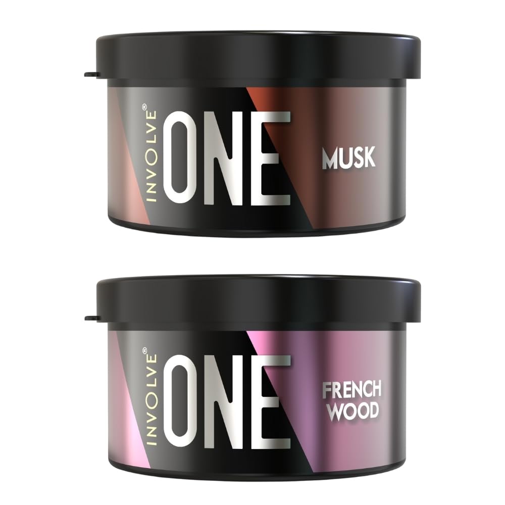 Involve Your Senses One Musk Organic Car Perfume, Involve Your Senses Strong Fiber Air Freshener to Freshen'up Your Car - IONE01-40 g,Car Accessories interior car perfumes and fresheners
