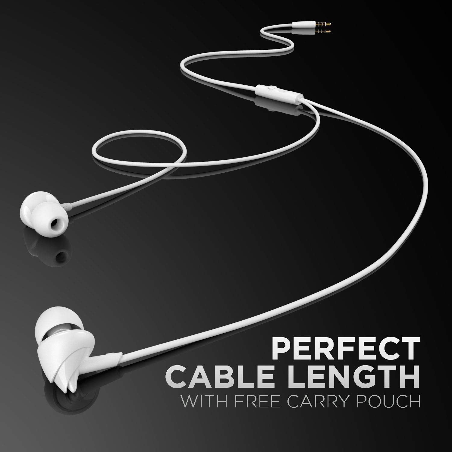 Boat BassHeads 100 in-Ear Headphones with Mic (Black)