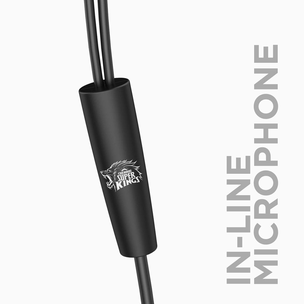Boat BassHeads 100 in-Ear Headphones with Mic (Black)