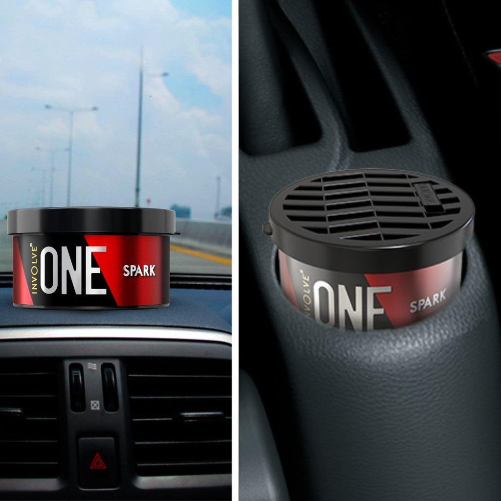 Involve Your Senses One Musk Organic Car Perfume, Involve Your Senses Strong Fiber Air Freshener to Freshen'up Your Car - IONE01-40 g,Car Accessories interior car perfumes and fresheners