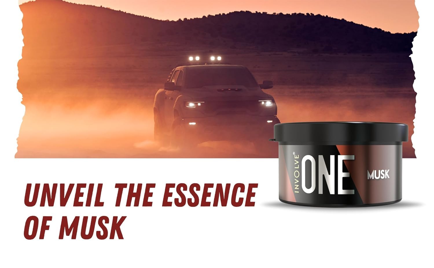 Involve Your Senses One Musk Organic Car Perfume, Involve Your Senses Strong Fiber Air Freshener to Freshen'up Your Car - IONE01-40 g,Car Accessories interior car perfumes and fresheners