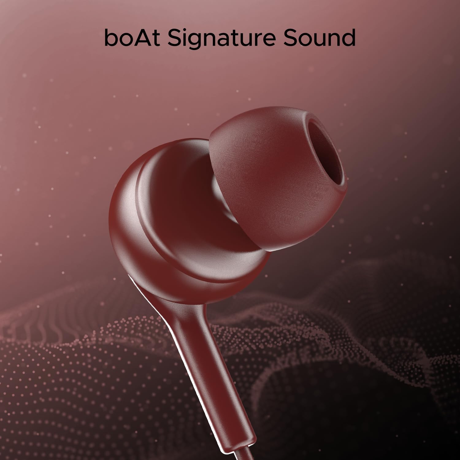 Boat BassHeads 100 in-Ear Headphones with Mic (Black)