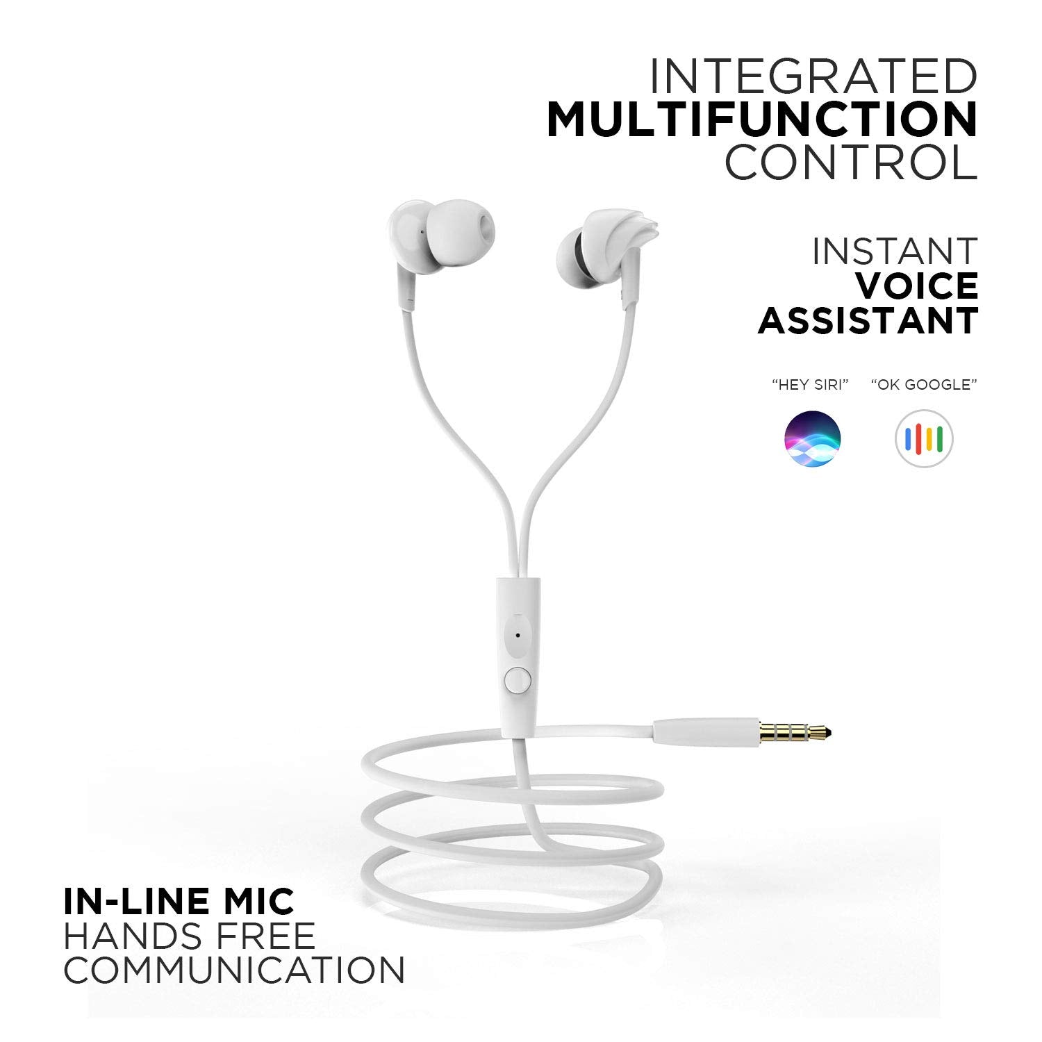 Boat BassHeads 100 in-Ear Headphones with Mic (Black)