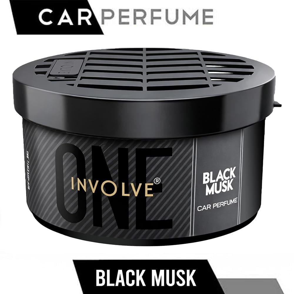 Involve Your Senses One Musk Organic Car Perfume, Involve Your Senses Strong Fiber Air Freshener to Freshen'up Your Car - IONE01-40 g,Car Accessories interior car perfumes and fresheners