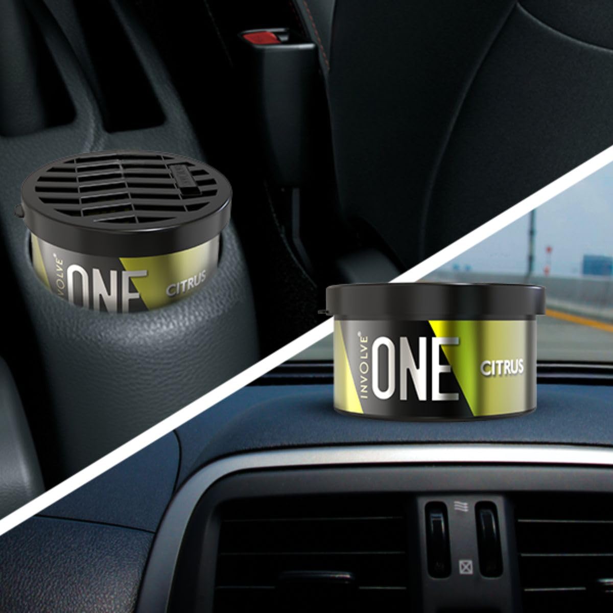 Involve Your Senses One Musk Organic Car Perfume, Involve Your Senses Strong Fiber Air Freshener to Freshen'up Your Car - IONE01-40 g,Car Accessories interior car perfumes and fresheners