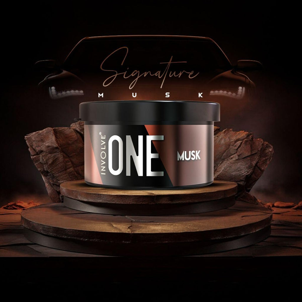 Involve Your Senses One Musk Organic Car Perfume, Involve Your Senses Strong Fiber Air Freshener to Freshen'up Your Car - IONE01-40 g,Car Accessories interior car perfumes and fresheners