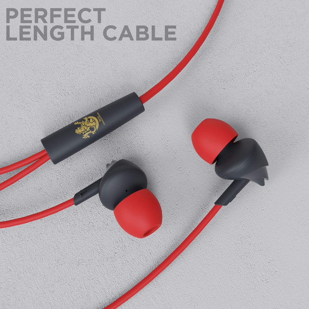 Boat BassHeads 100 in-Ear Headphones with Mic (Black)