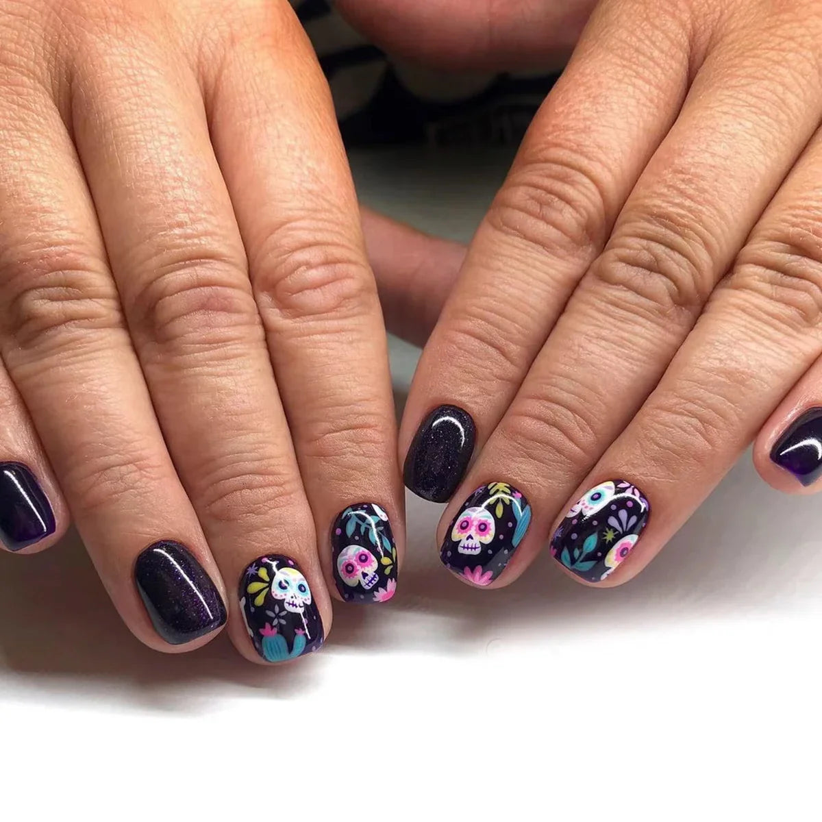 Black Halloween Press-on Nails